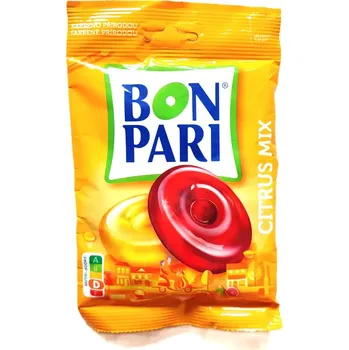 Bonbon Bon Pari s citrusovými příchutěmi 90 g (Dropsy Bon Pari s citrusovými příchutěmi 90 g)