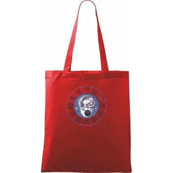 Nákupní taška Souhvězdí vodnář barevné - Taška bavlněná - 42 x 38 cm ( Červená )