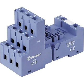 Elektrická zásuvka Patice, DIN, 62/99.02, 2P/3P, BO Modrá