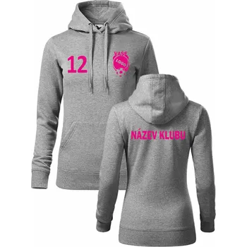 Dámská mikina ON-DESIGN Klubová mikina dámská Velikost: 2XL, Barva: tmavě šedý melír