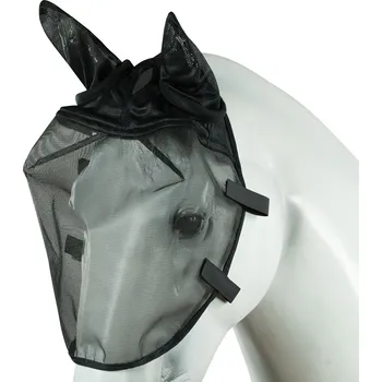 Koňská maska proti hmyzu Horze Maska proti mouchám na uzdečku/ohlávku Barva: Černá, Velikost: XXL