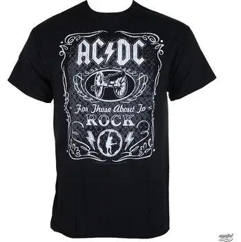 Pánské tričko Tričko metal pánské AC-DC - Label - LIQUID BLUE - 31881