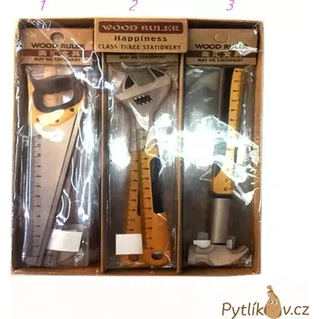 pravítka Pravítko dřevěné 12cm nástroje (Pravítko, jako vtipný dárek pro kutily malé i velké)
