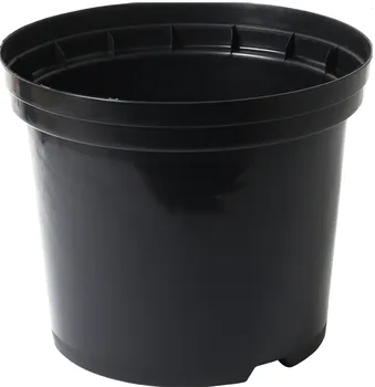 Sadbovač Kulatý plastový kontejner pevné kvality 15 l černý 33 x 26 cm