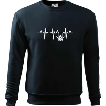 Chlapecké tričko EKG cvičení kruhy - Mikina Essential dětská - 158 cm/12 let ( Námořní modrá (téměř černá) )