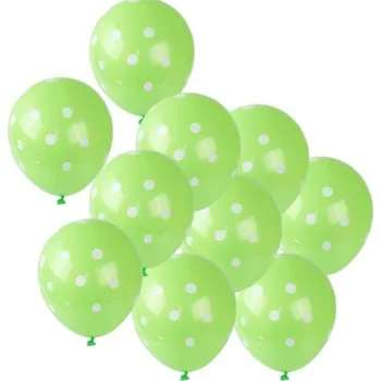 Balónek Latexové Balónky 10ks, 30cm zelená