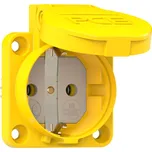 PCE 105-0ew zásuvka se sklopným víkem IP44 žlutá