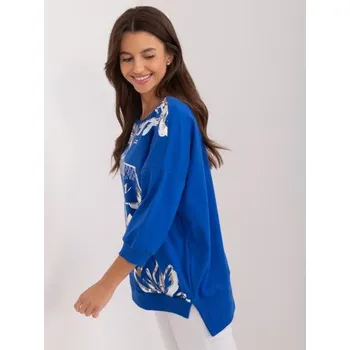 Dámská halenka Dámská halenka s 3/4 rukávem kobaltová