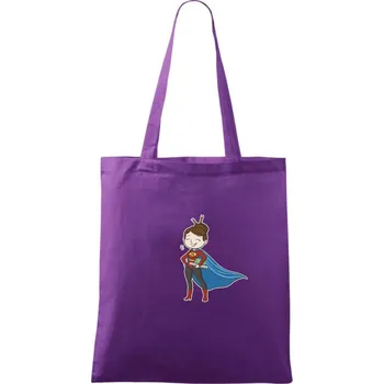 Super učitelka - Taška bavlněná - 42 x 38 cm ( Fialová )