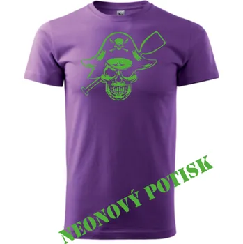 ON-DESIGN Pirátské tričko s PÁDLEM Velikost: XL, Barva: fialová