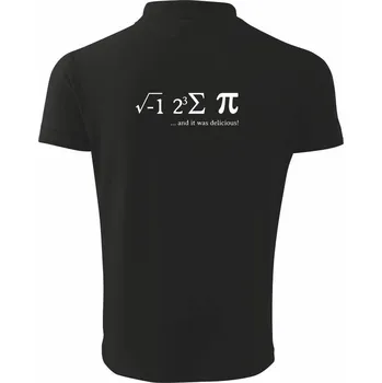 Pánská košile And it was delicious - Polokošile pánská Pique Polo 203 - M ( Černá )