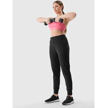 Dámské kalhoty Dámské sportovní rychleschnoucí kalhoty 4F - černé velikost S černá