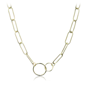 Náhrdelník MINET Pozlacený stříbrný náhrdelník v italském stylu JMAS0177GN46