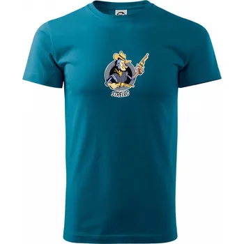 Pánské tričko Znamení komiks střelec - Klasické pánské triko vyšší gramáže - L ( Petrolejová )