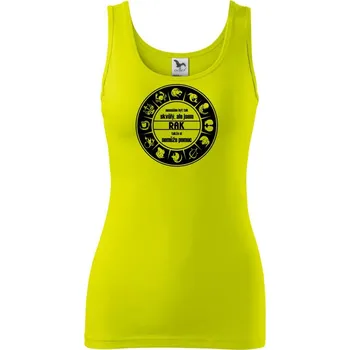 Dámské tričko Nesnáším být tak skvělý - Rak - Dámské tílko - 2XL ( Limetková )