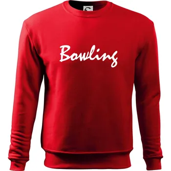 Chlapecké tričko Bowling nápis psací - Mikina Essential dětská - 146 cm/10 let ( Červená )