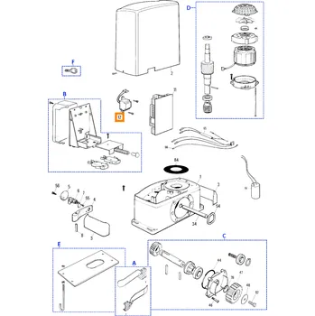 Pohon brány Nice TRA105.1030 transformátor THOR