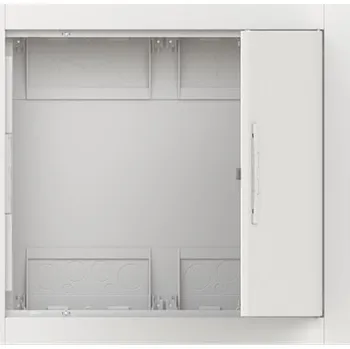 Rozvaděč rozvodnice CU23 NEVYBAVENÁ zapuštěná oceloplechová s dvířky; sloupců: 2 (1křídlé dveře); 3 řadá (72 modulů); RAL 9016 bílá; IP30/IK09