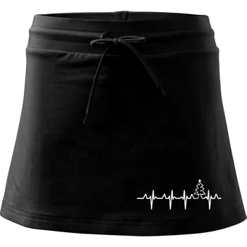 Dámské oblečení EKG Vánoční stromek - Sportovní sukně - two in one - M ( Černá )
