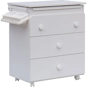 přebalovací pult a komoda Přebalovací komoda s vaničkou Scarlett Vista - bílá