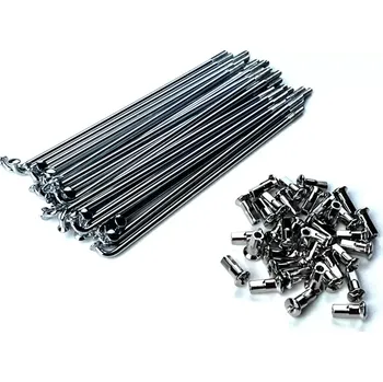 Motor pro motocykl Sada paprsků (výplet) kol - Simson S51 - chrom - MZA