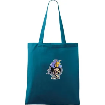 Znamení komiks kozoroh - Taška bavlněná - 42 x 38 cm ( Petrolejová )