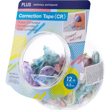 Korekční prostředek PLUS Korektor páska PLUS WH-1804 (4,2 mm x 12 m) - 5 barev 488396