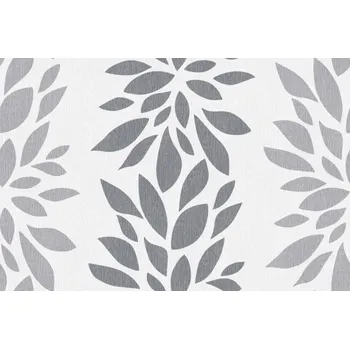 Dekorační látka Lístky šedé š.150cm - látka v metráži 360870-103