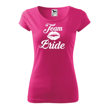 ON-DESIGN Dámské tričko na rozlučku se svobodou TEAM BRIDE Velikost: M, Barva: purpurová
