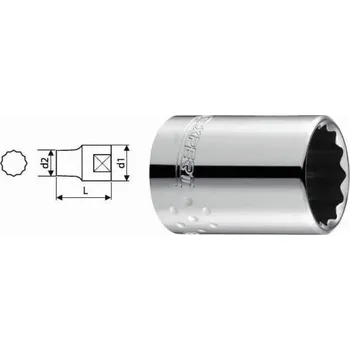 Gola hlavice Hlavice 34,0mm 1/2" 12hranná TONA