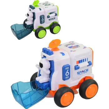 autodráha Auto vesmírné plastové vozítko s kosmonautem na setrvačník 2 barvy