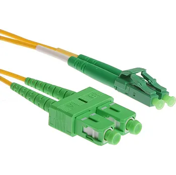 Síťový kabel Masterlan optický patch cord, LCapc/SCapc, Duplex, Singlemode 9/125, 10m