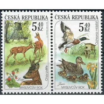 Poštovní známka Česká pošta (2000) č. 271 - 272 ** - 2-bl - Česká republika - Myslivost v ročních obdobích