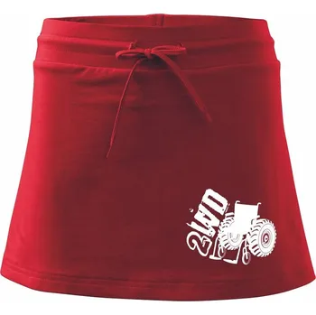 Dámské oblečení Vozíčkář 2WD - Sportovní sukně - two in one - XS ( Červená )