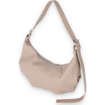 Kabelka Dámská kožená kabelka/pytel 502 barva: růžová-starorůžová