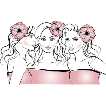 Plakát Plakát, Obraz - Flower girls, Martina Pavlova