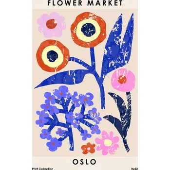 Plakát Plakát, Obraz - Flower Market. Oslo, NKTN