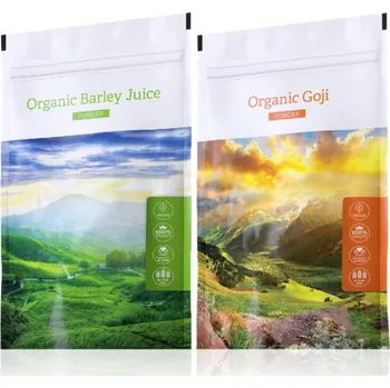 Přírodní produkt Energy Organic Barley Juice powder 100 g + Organic Goji powder 100 g