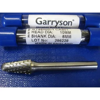 Fréza Technická fréza tvrdokovová kuželová s radiusem R 2,5 GT4600D- 10 CSN 229310 Garryson