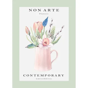 Plakát Plakát, Obraz - Non Arte Green flower vase, Rikke Londager Boisen