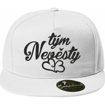 Čepice ON-DESIGN Čepice RAP s potiskem TÝM NEVĚSTY 2 Barva: bílá