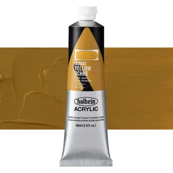 Vodová barva Akrylová barva Holbein Heavy Body - Yellow Ochre Balení: 60 ml