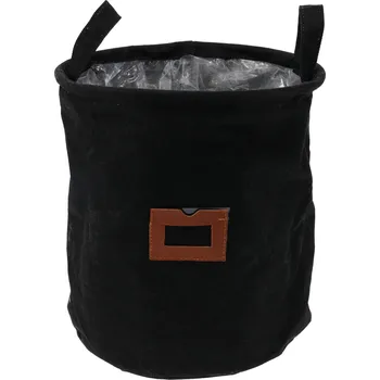 Koš na prádlo Home Styling Collection Textilní koš s okénkem a rukojetí, ? 24 cm