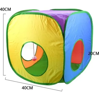 Hračka pro kočku Prolézačka pro kočky s míčkem | tunel pro kočky, skládací - E