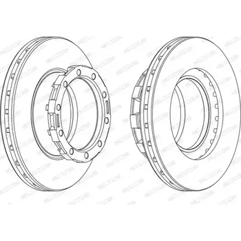 Brzdový kotouč FERODO Brzdový kotouč PREMIER - 430 mm FE FCR168A