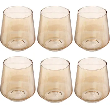 Sklenice Secret de Gourmet Sklenice na studené nápoje OGLA, šampaňská barva, 6 ks