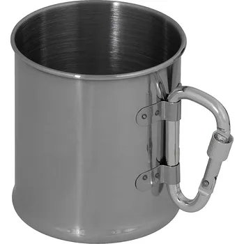 Láhev MFH Nerezový hrnek s karabinou