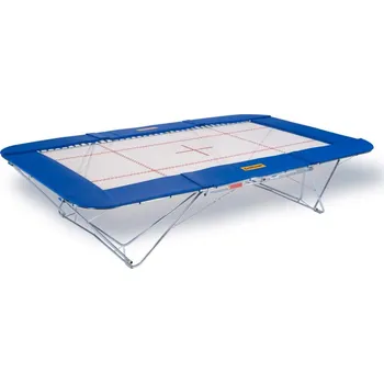 Trampolína Eurotramp Trampoline Tréninková trampolína Grand Master 13x13, 32mm vč. zvedacího vozíku na kolečkách "Safe & Comfort"