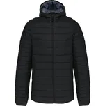 KARIBAN Pánská lehká zateplená bunda Down Jacket K6110 Velikost: XL, Barva: černá