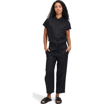 Dámské kalhoty BETTY & CO dámské lněné kalhoty 6474/3474 9045 Černá 40